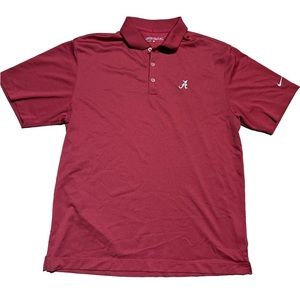 Mens Alabama Crimson Tide Nike Golf Dri-fit Polo